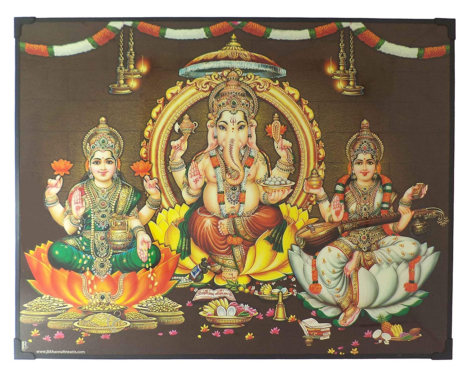 Ganesha Lakshmi Saraswathi Wallpapers Wallpaper Cave