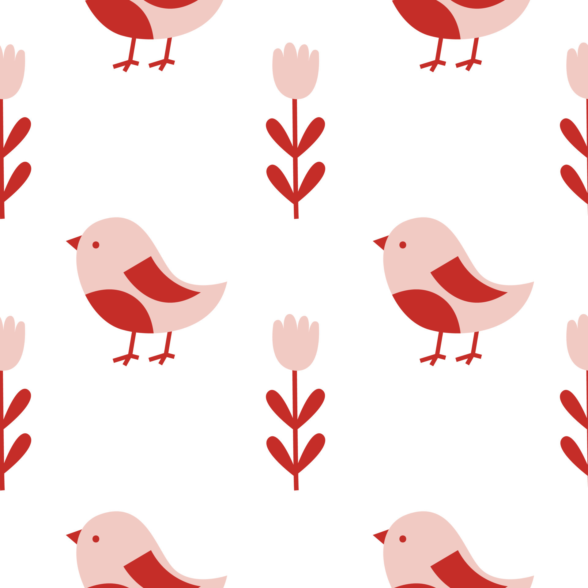 Winter Bird Pattern Wallpapers Wallpaper Cave