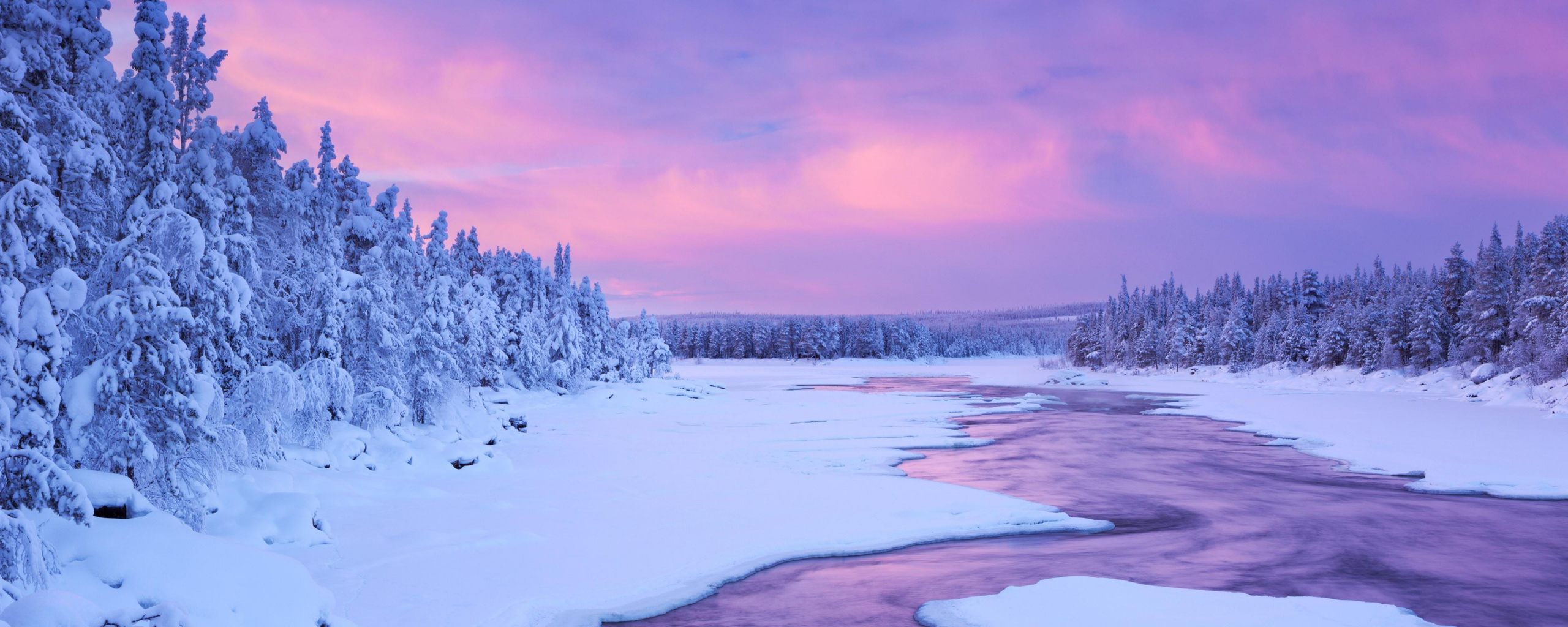 Purple Winter Sunset Wallpapers Wallpaper Cave