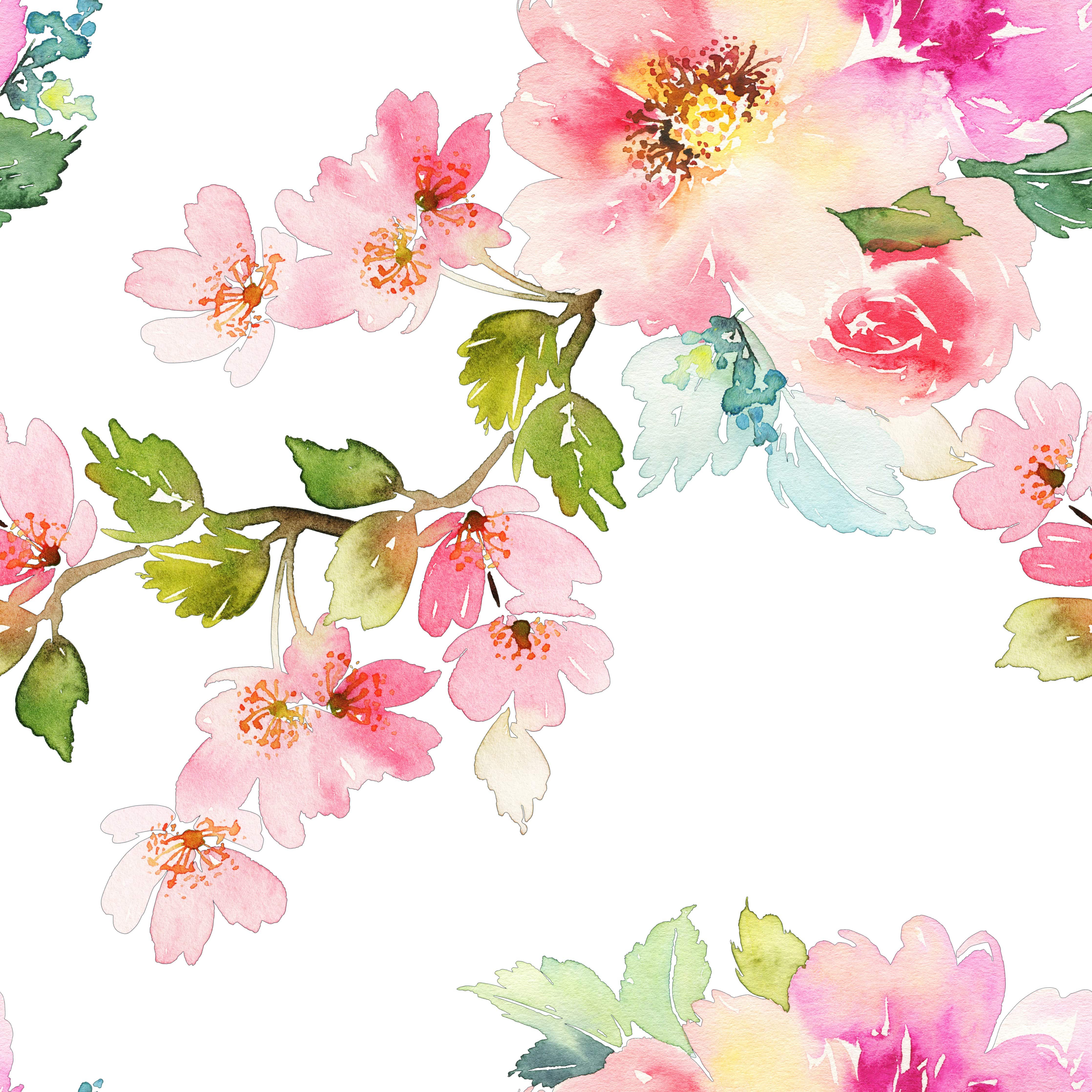 Spring Blossom Watercolor Wallpapers Wallpaper Cave