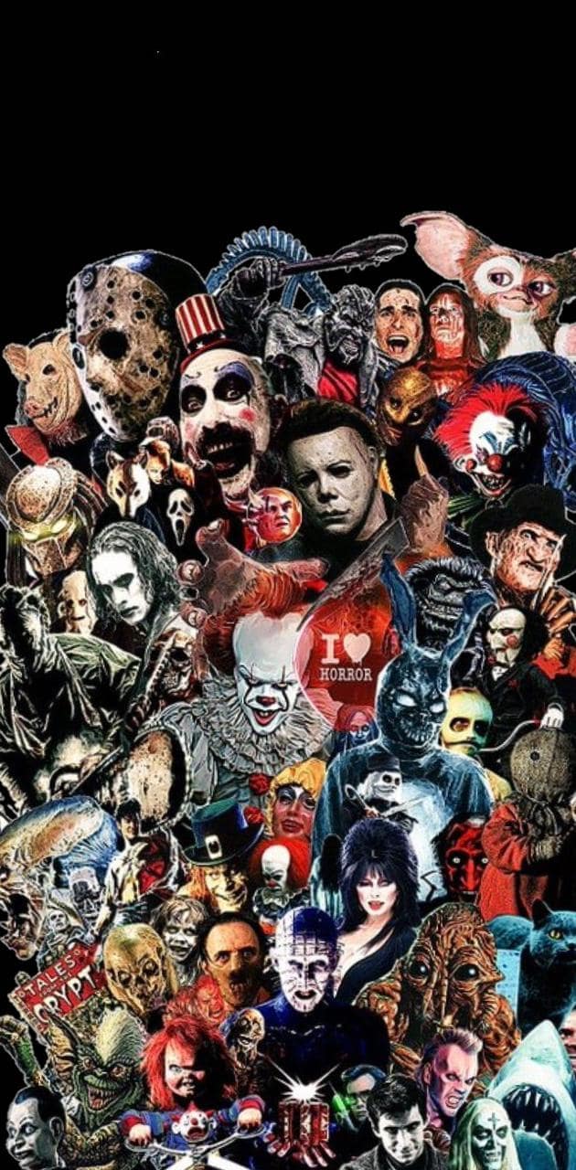 Horror Movie Collage Wallpaper