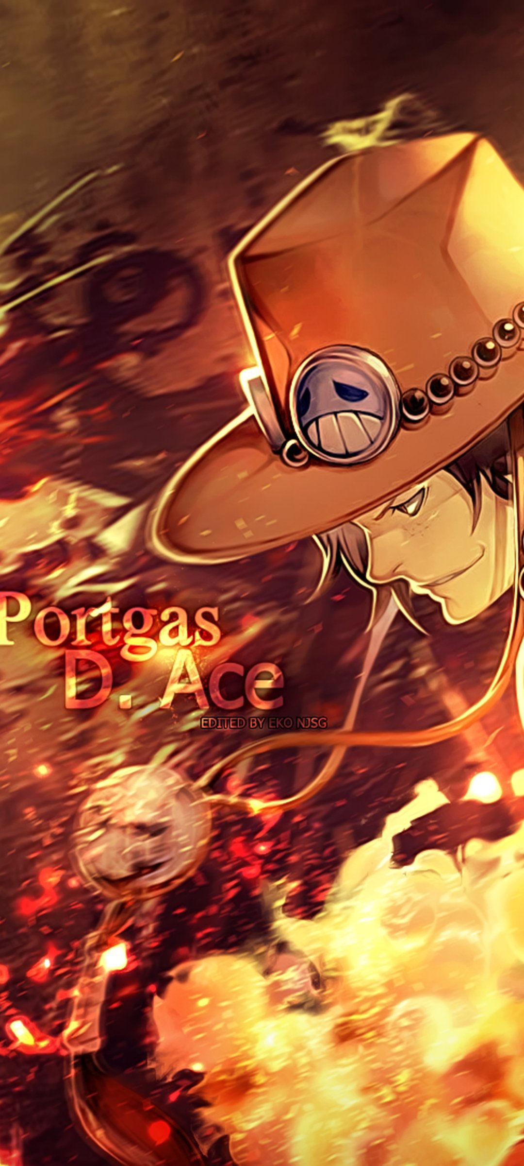 One Piece Ace Iphone Wallpapers Wallpaper Cave