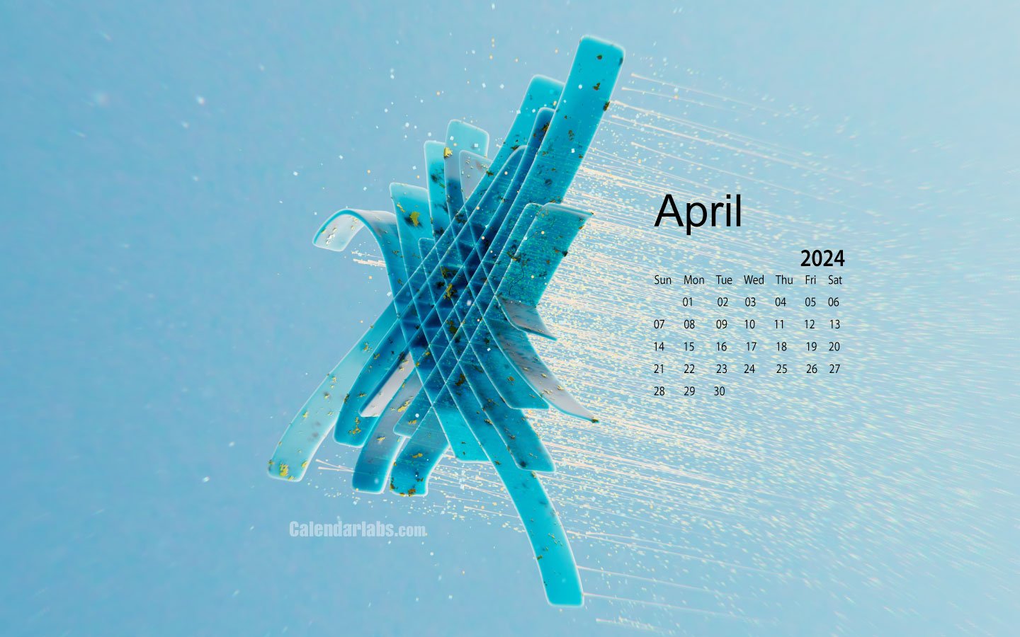 April 2024 Desktop Wallpaper Calendar