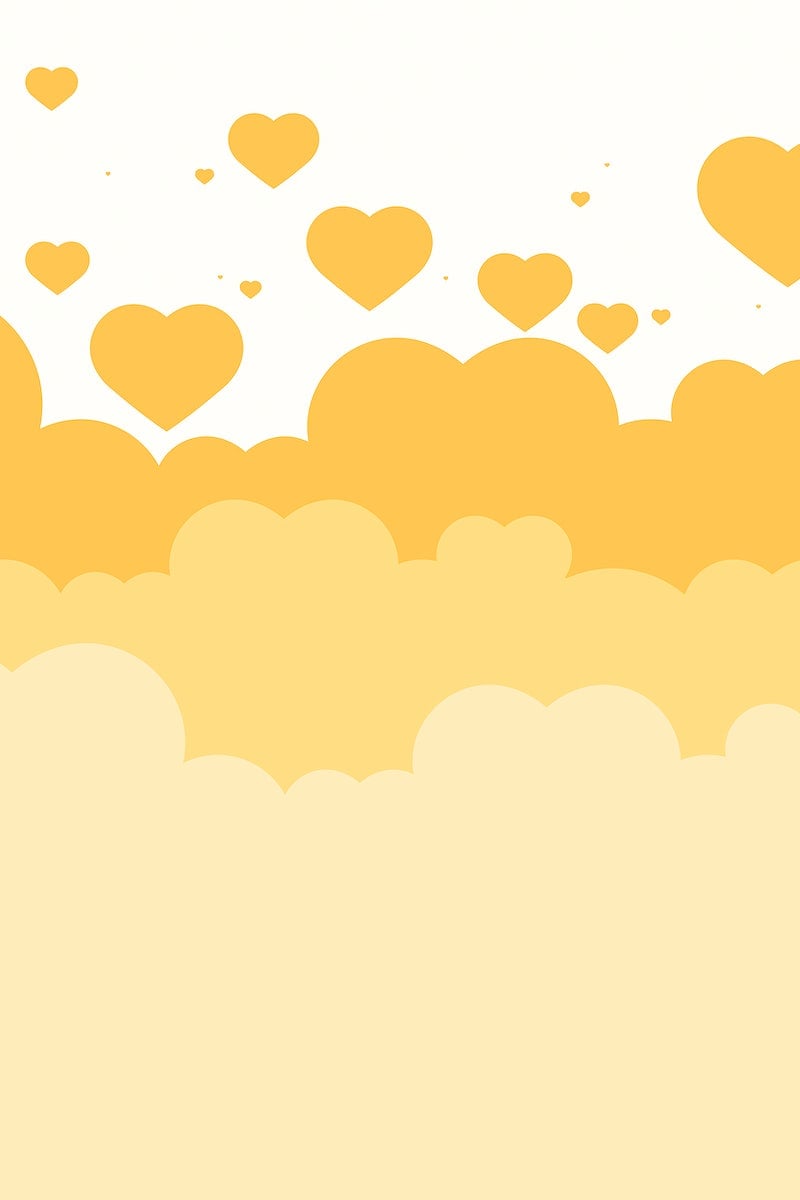 Yellow Cute Hearts Wallpapers Wallpaper Cave