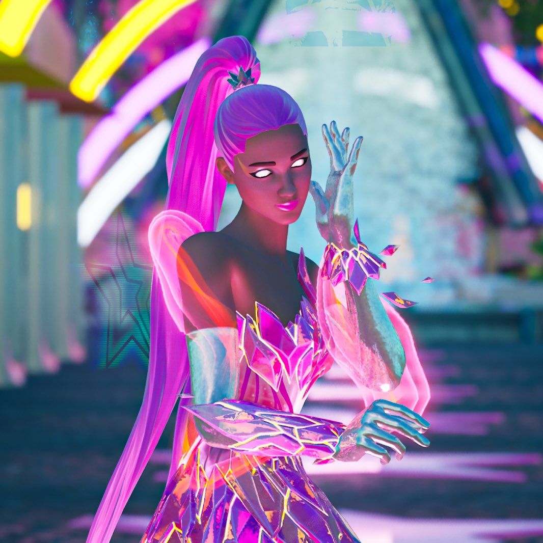 Rosy Rift Goddess Ariana Fortnite Wallpapers Wallpaper Cave