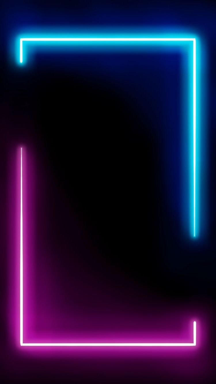 Iphone Neon Border Wallpapers Wallpaper Cave