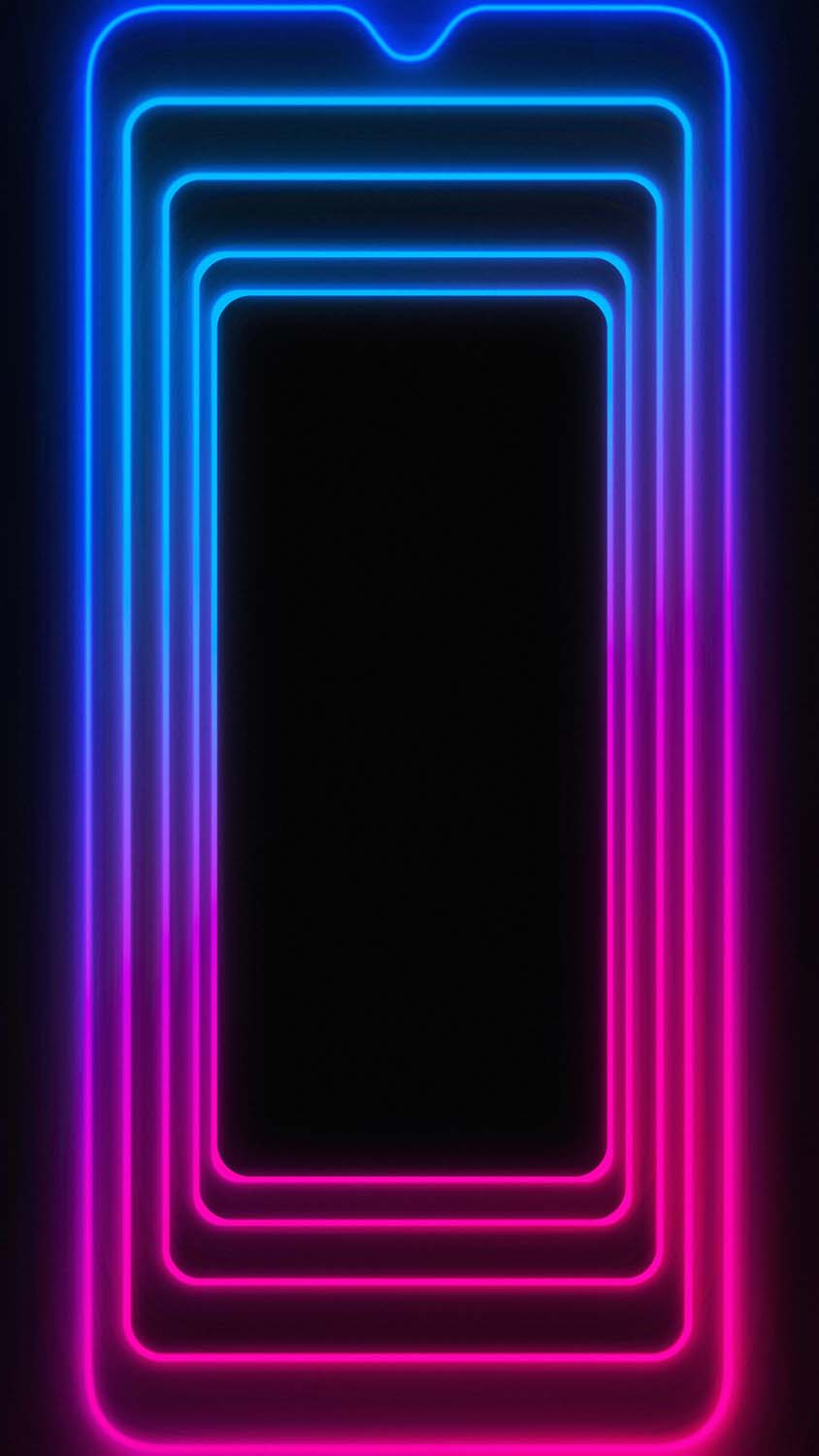 Iphone Neon Border Wallpapers Wallpaper Cave