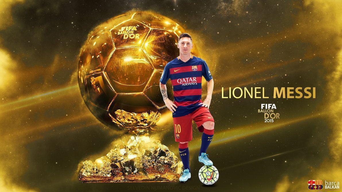 Lionel Messi FIFA Ballon d&;Or 2015 HD wallpaper