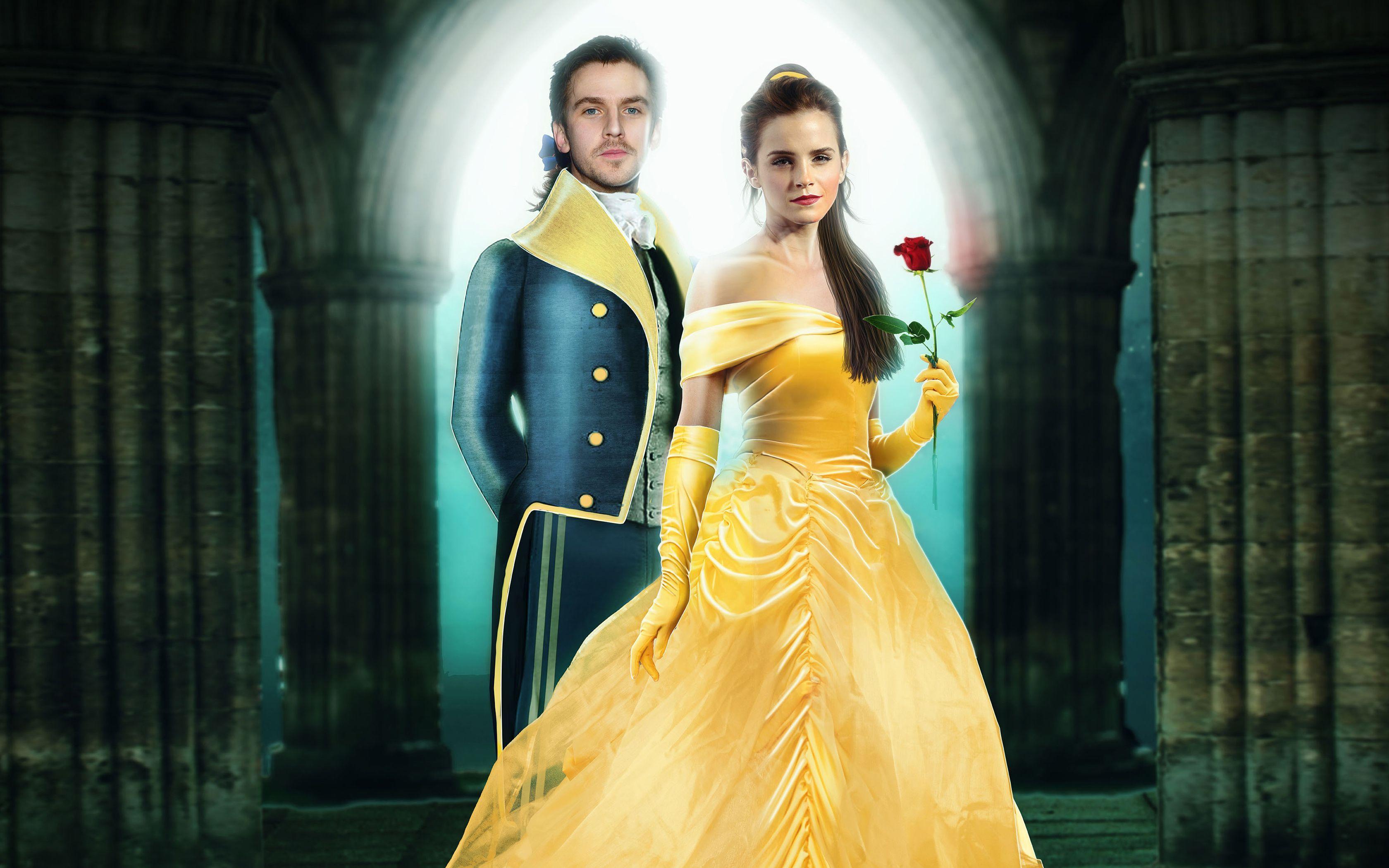 Beauty And The Beast Dan Stevens Emma Watson Wallpaper. Movies HD