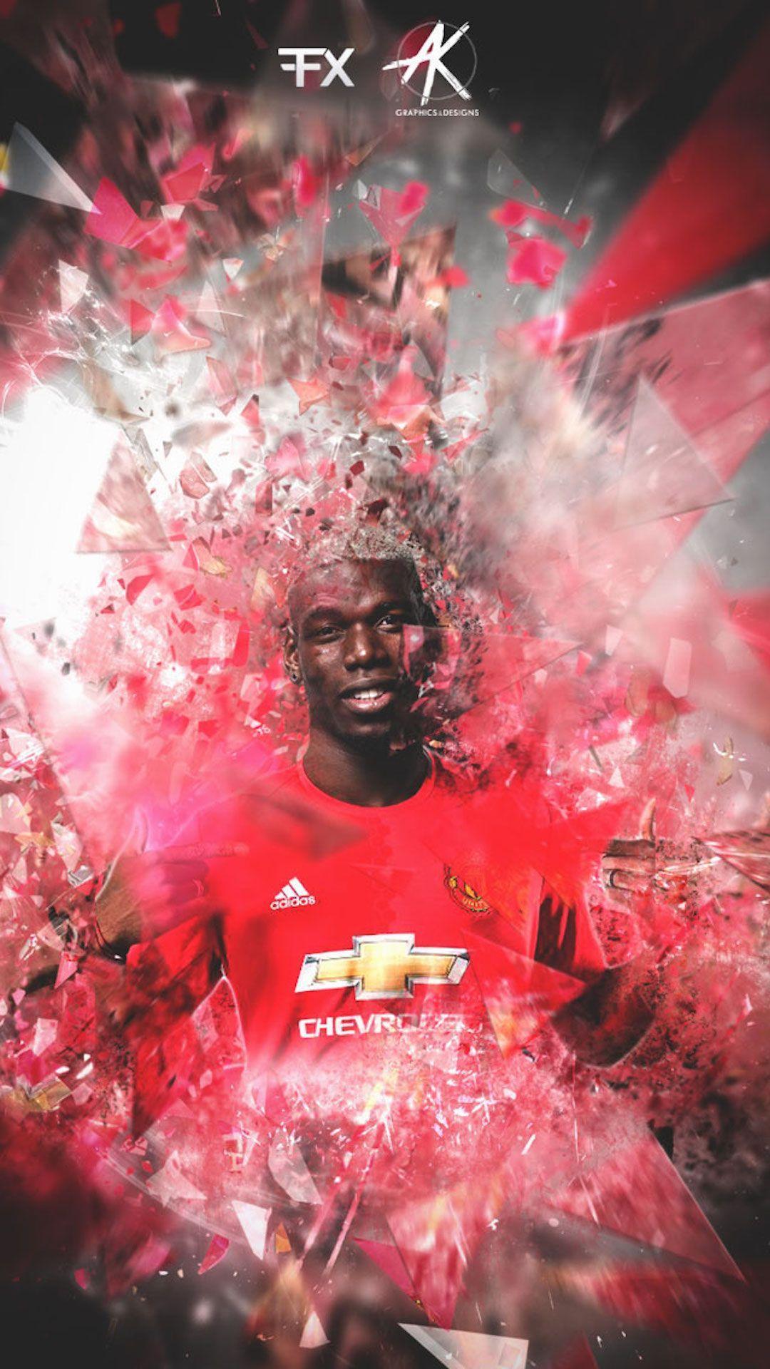 Paul Pogba Manchester United iPhone Wallpaper