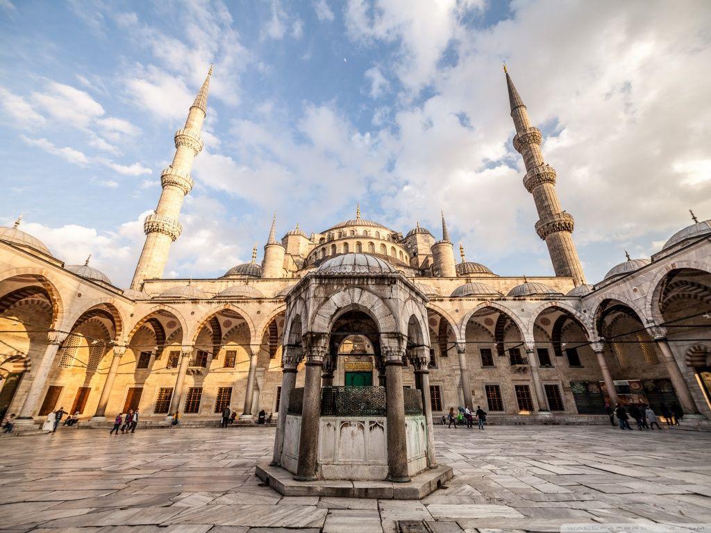 Sultan Ahmed Mosque, Istanbul, Turkey HD desktop wallpaper