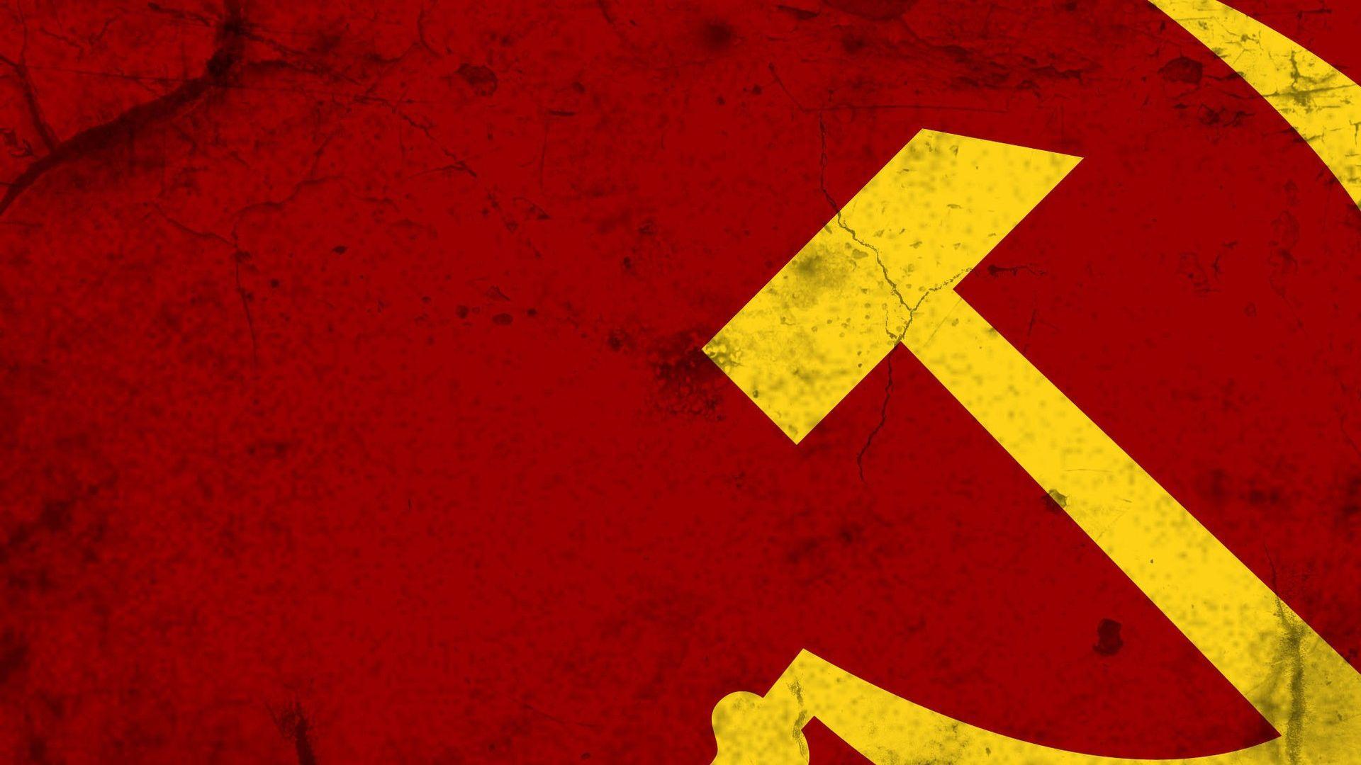 Download Wallpaper 1920x1080 hammer and sickle, soviet union