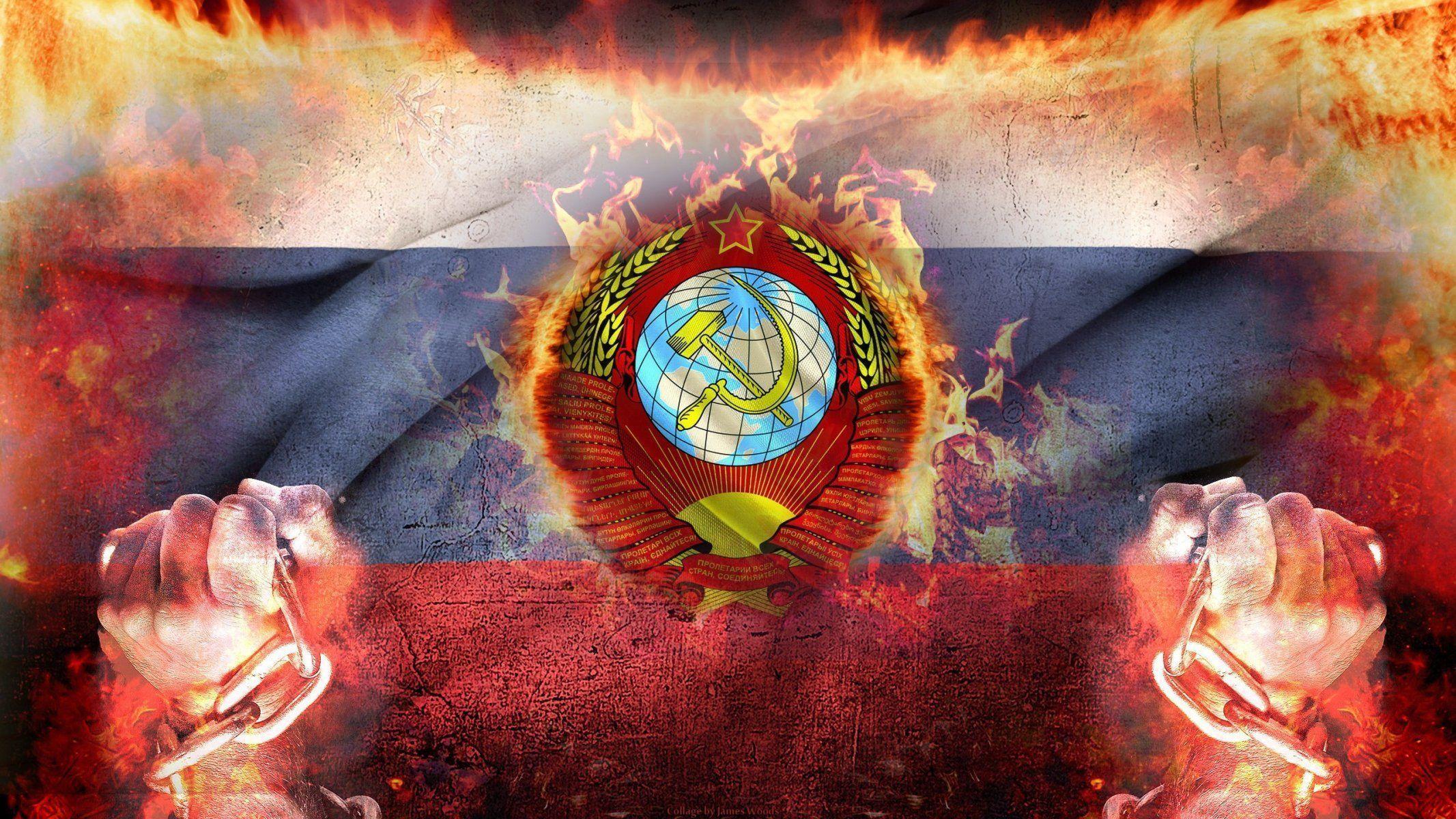 russia soviet union flag fist circuit HD wallpaper