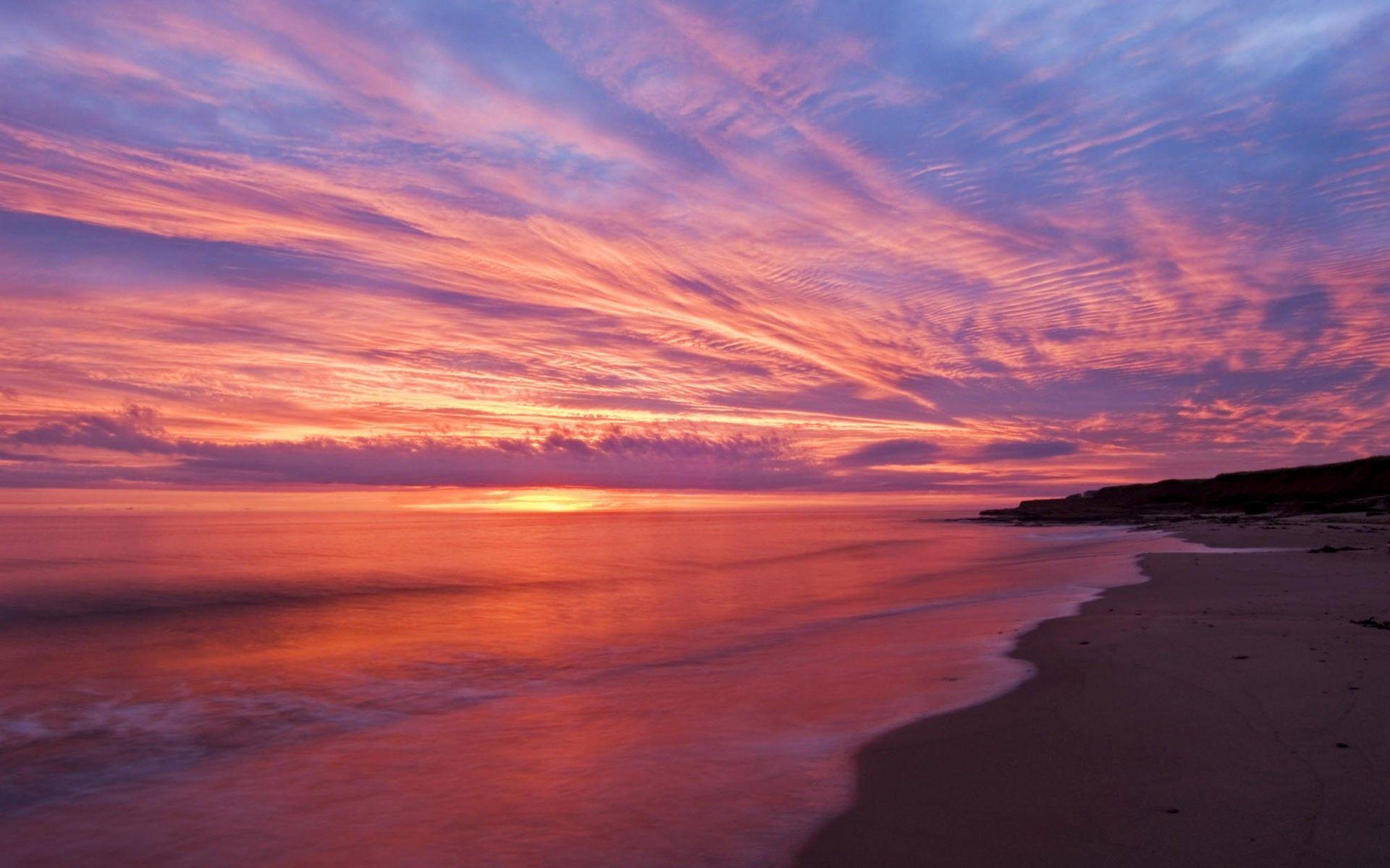Awesome Ocean Sunset Background. Ocean Sunset Wallpaper
