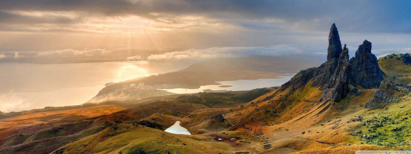 The Storr Hill Panorama Scotland Wallpaper