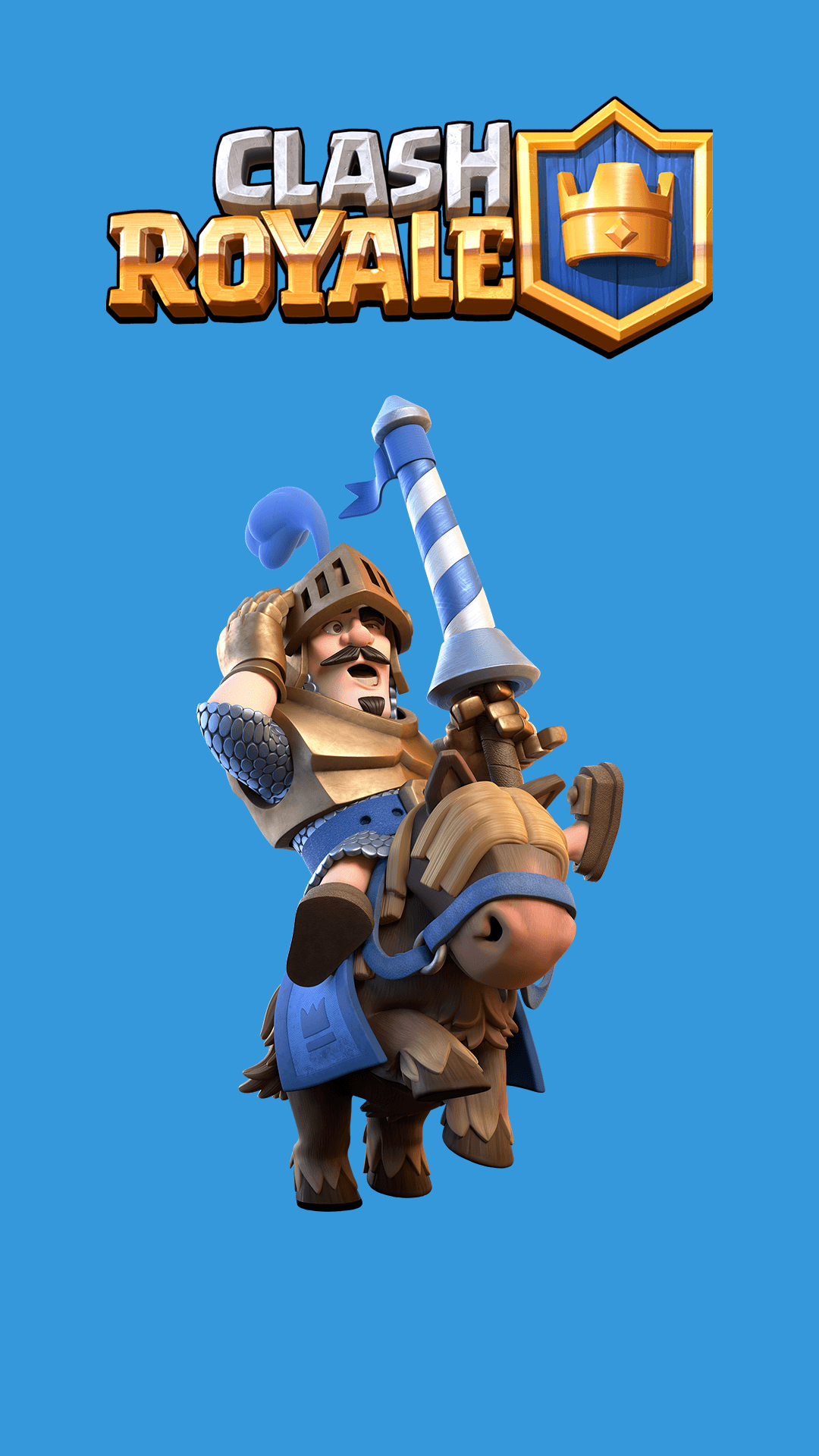 The Blue Prince Clash Royale Games iPhone Wallpaper