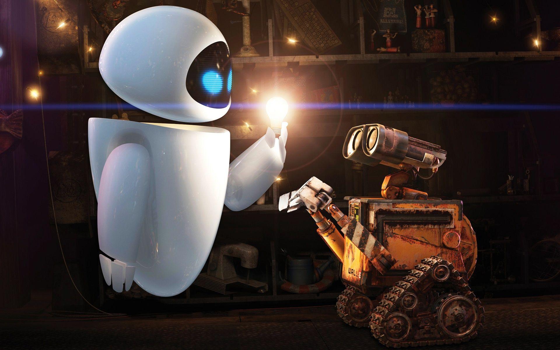 WALL E and EVE Wallpaper