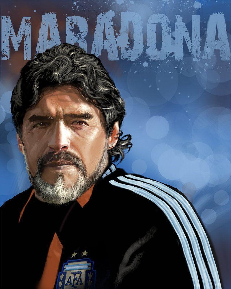 Diego Maradona Wallpaper HD Mobile iPhone 6s Galaxy • iPhones