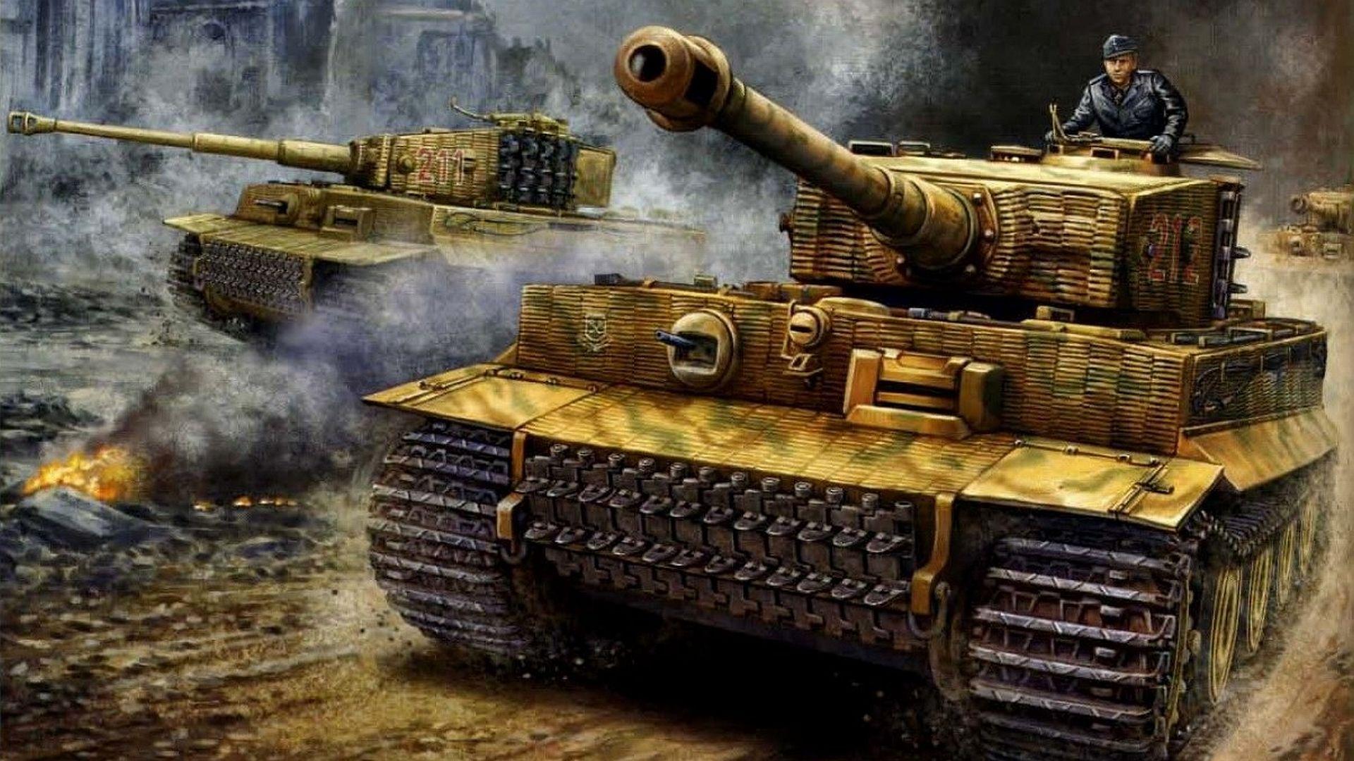 Tiger Tank Wallpaper for iPhone