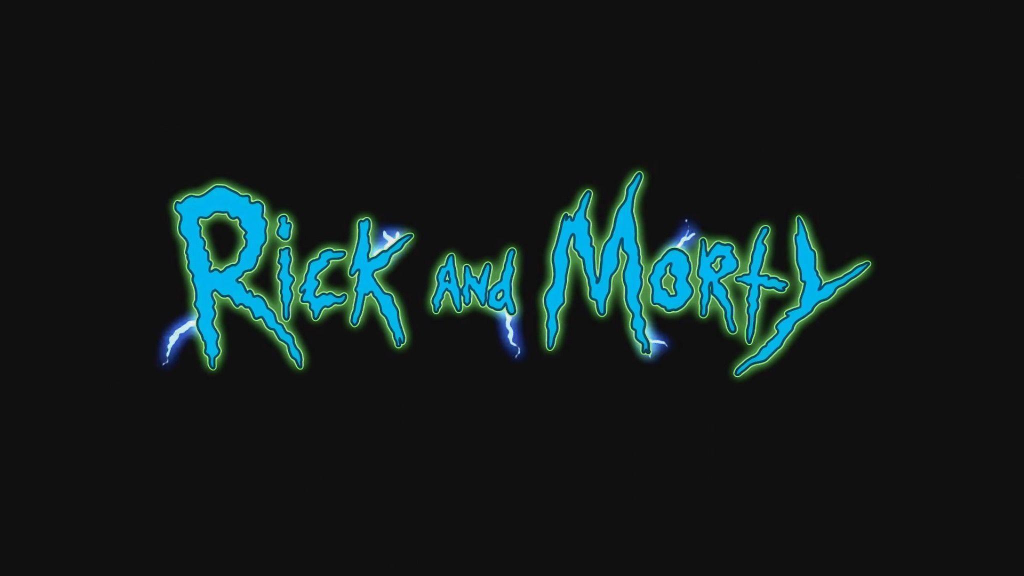 wallpaper logo, rick and morty, rick sanchez, wing on rick and morty logo wallpapers