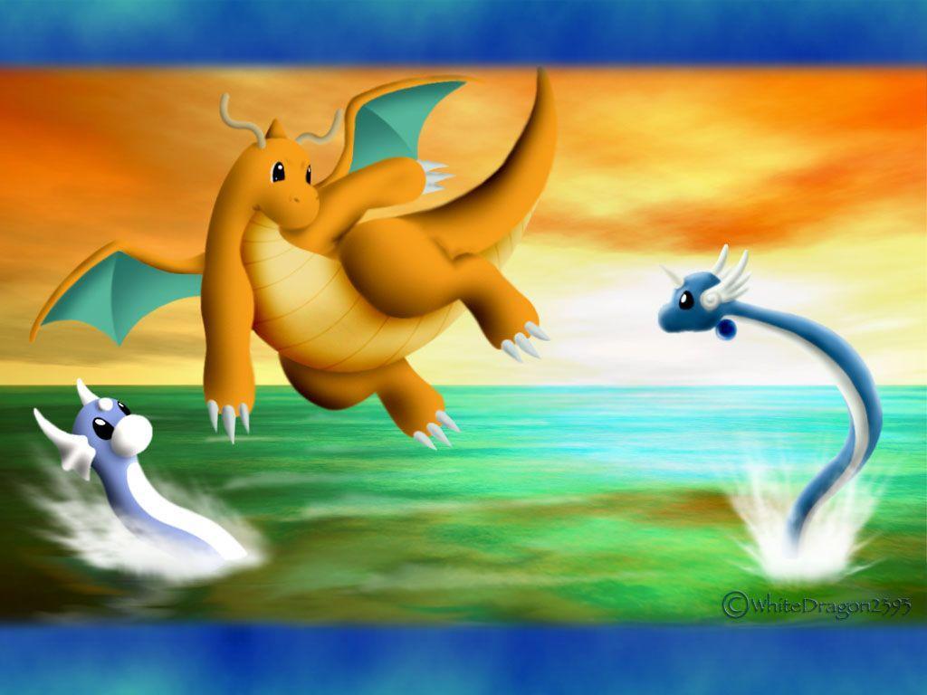 Desktop Wallpaper On Dragonite Pokemon