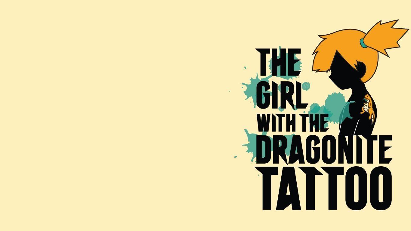 Girl With Dragonite Tattoo Wallpaper