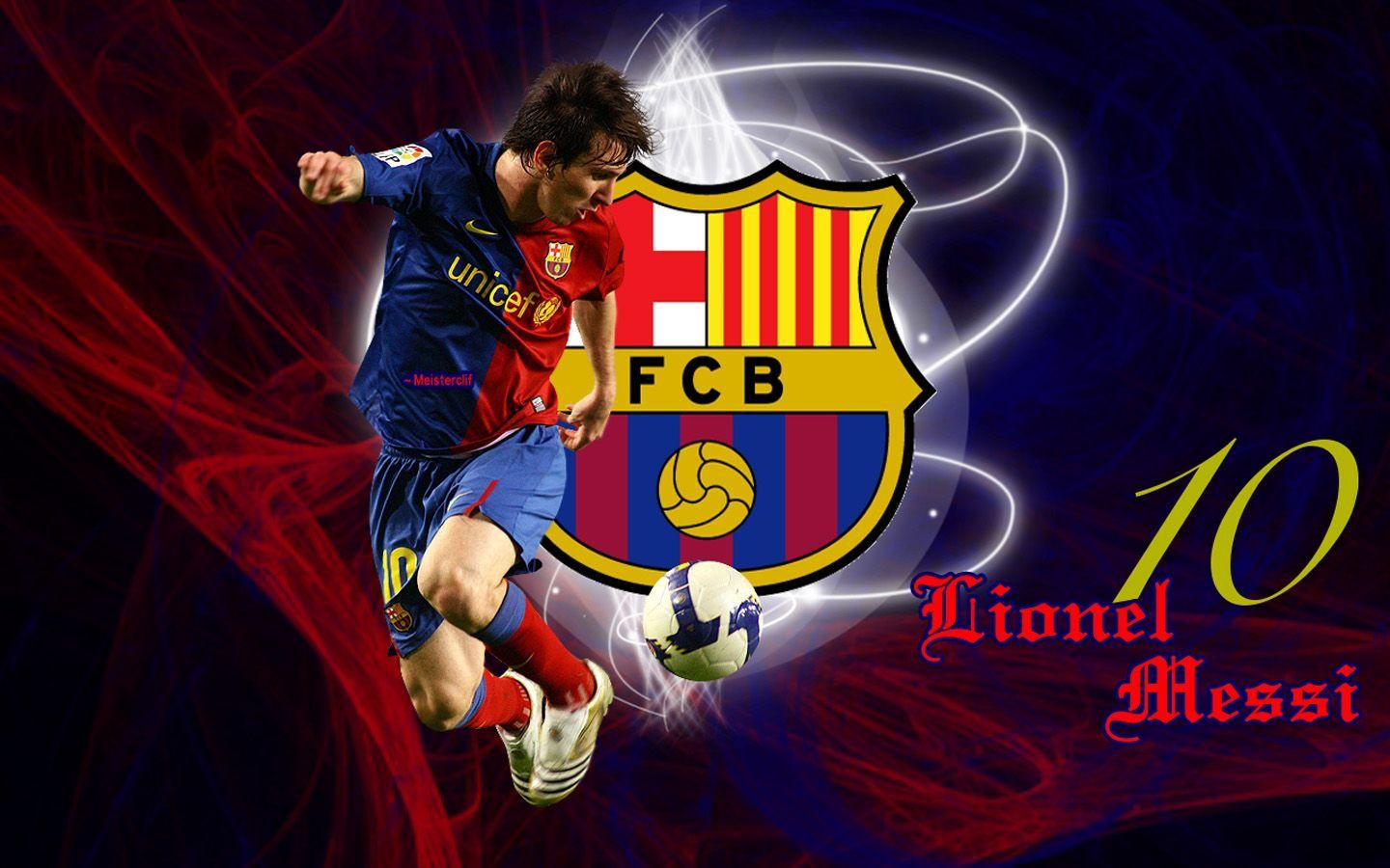 image about fc barcelona. Messi, Wallpaper