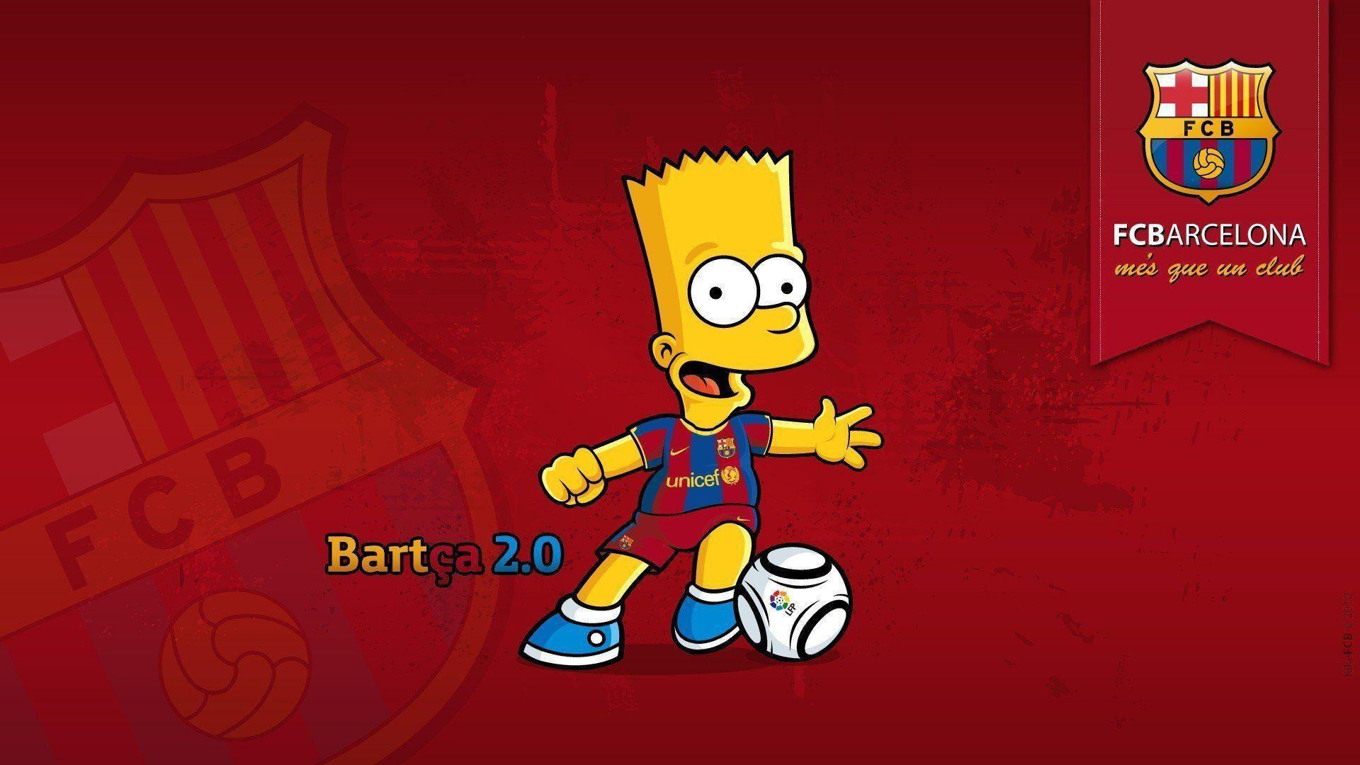 Bart Barcelona Wallpaper