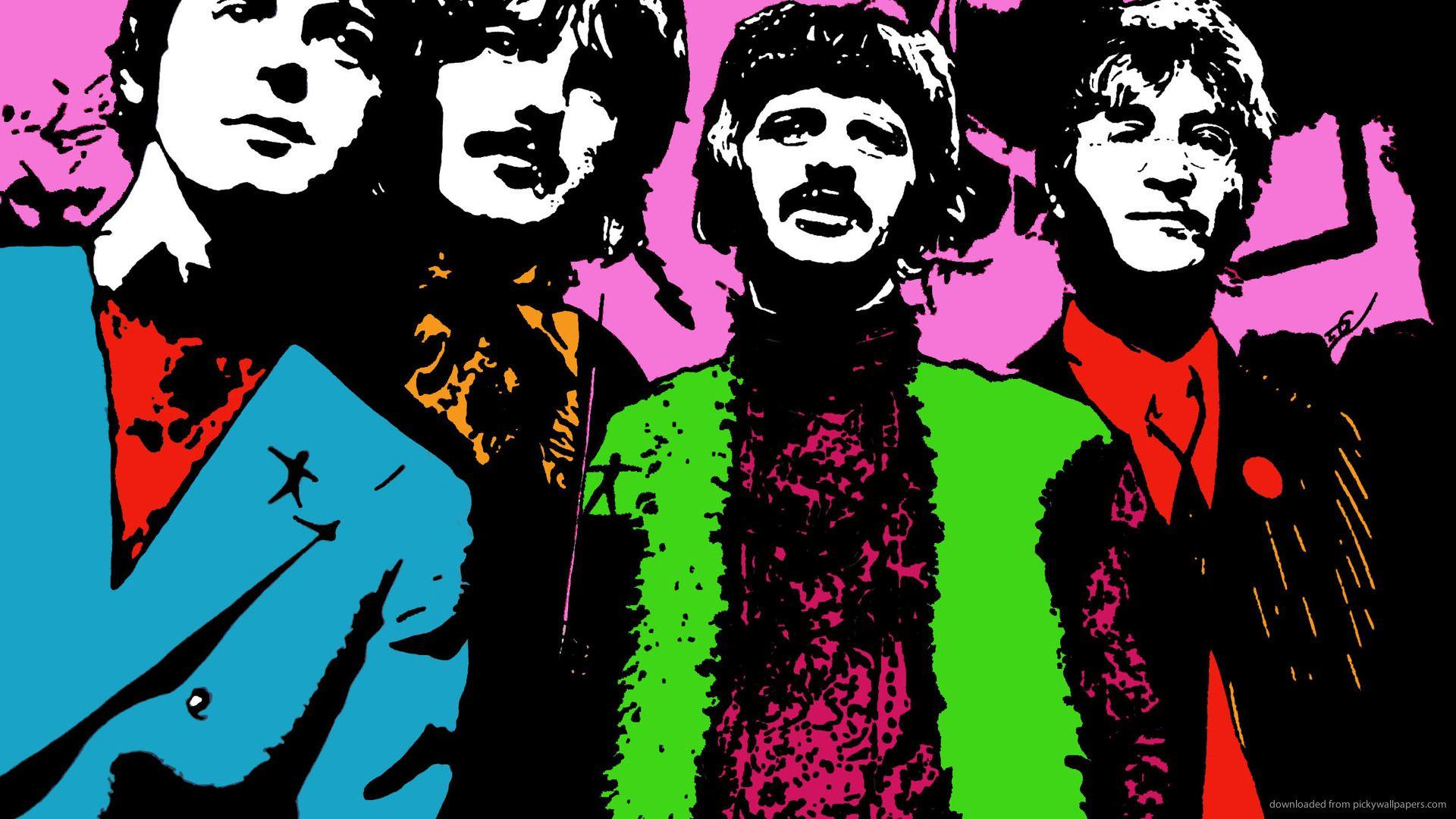 Beatles Pop Art Wallpaper by HD Wallpaper Daily