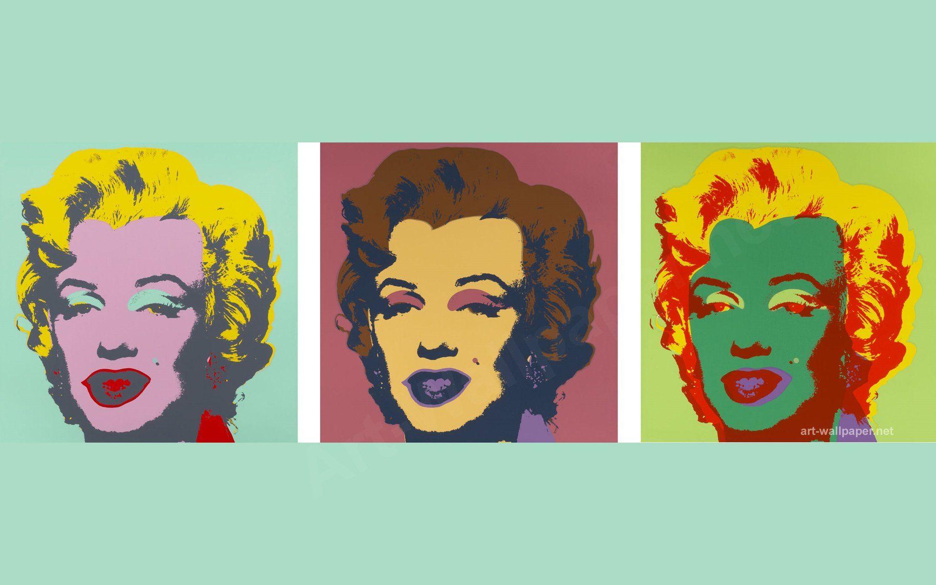 Pop Art Marilyn Monroe Andy Warhol Wallpaper