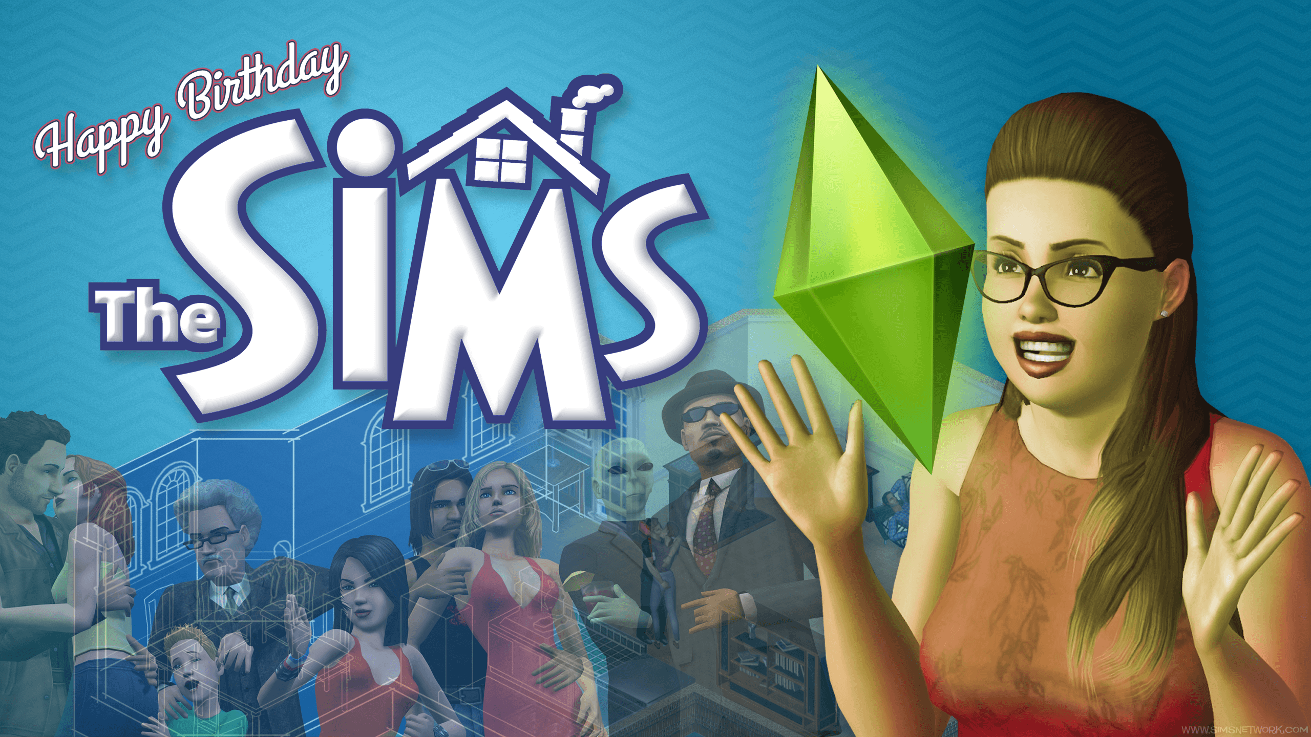 The Sims Anniversary Wallpaper!
