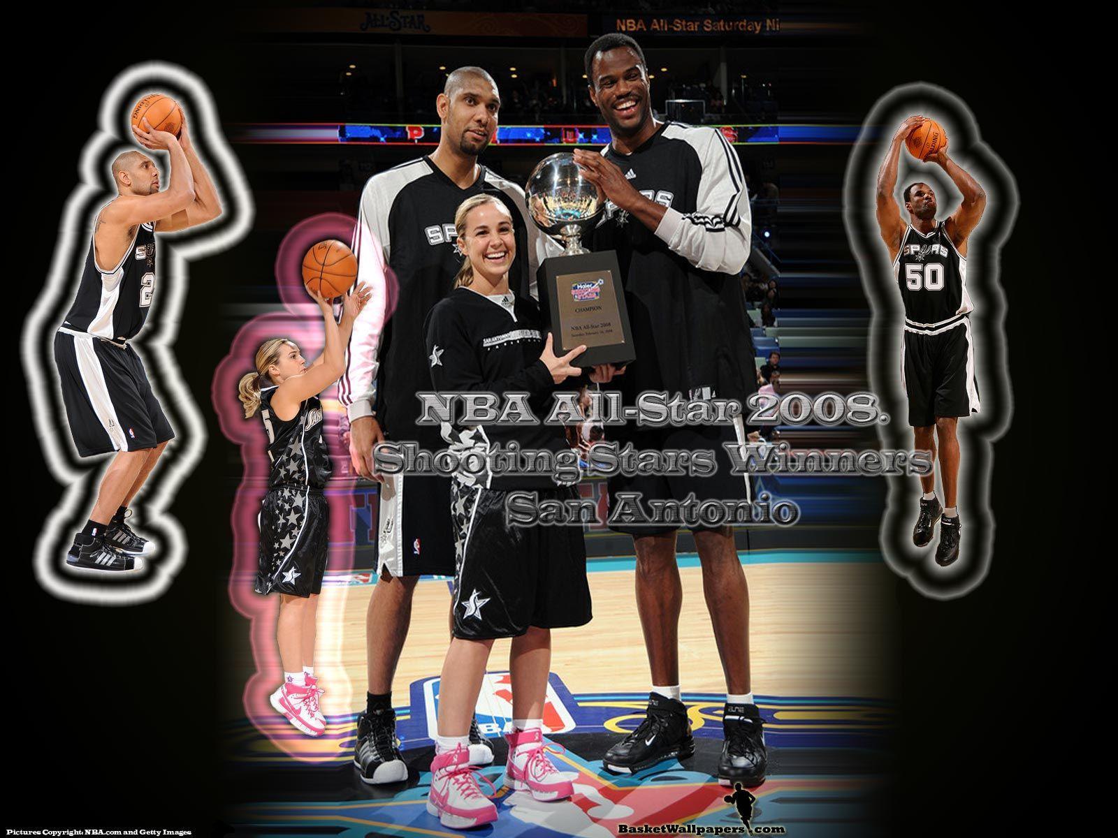 San Antonio Spurs Shooting Stars Wallpaper. Basketball Wallpaper