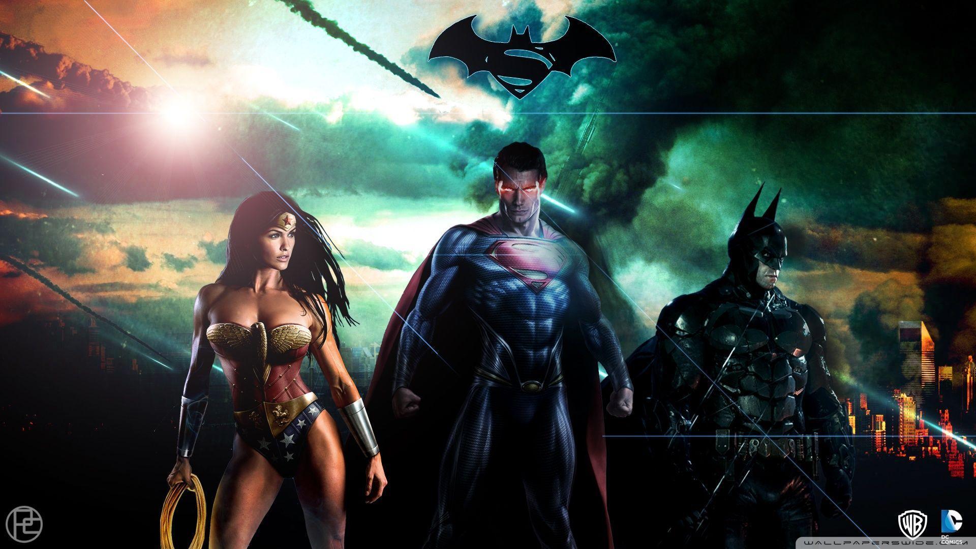 Superman Batman Wonderwoman DC HD desktop wallpaper, High