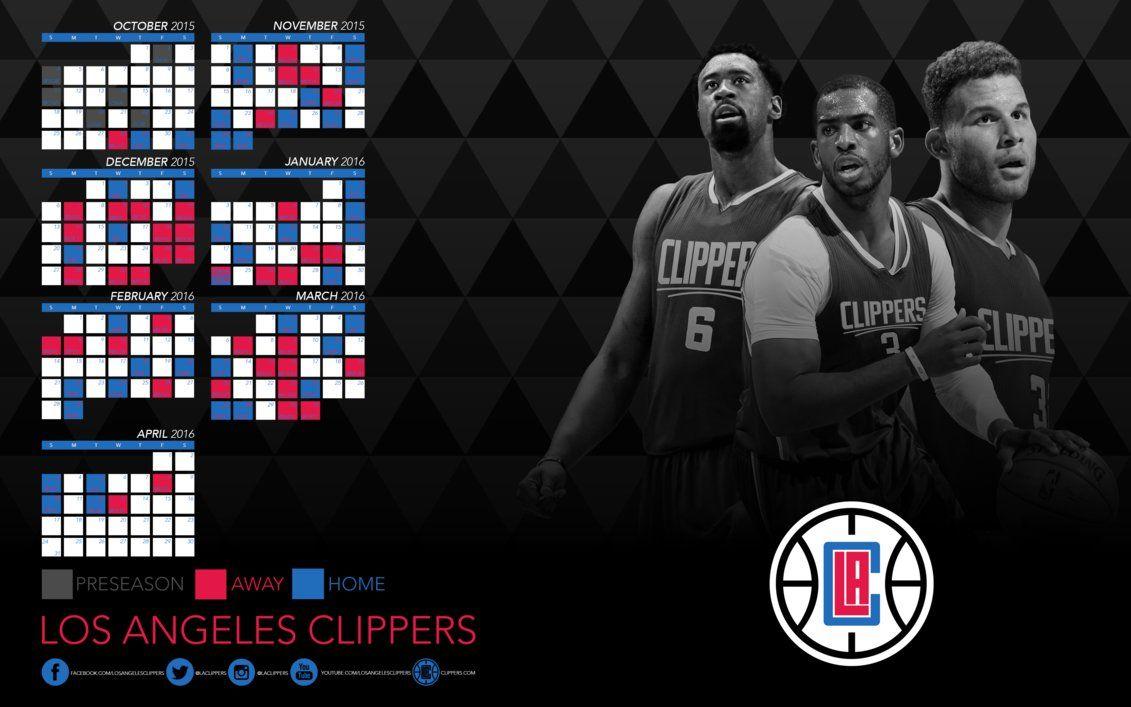 Los Angeles Clippers 2015 2016 Schedule Wallpaper