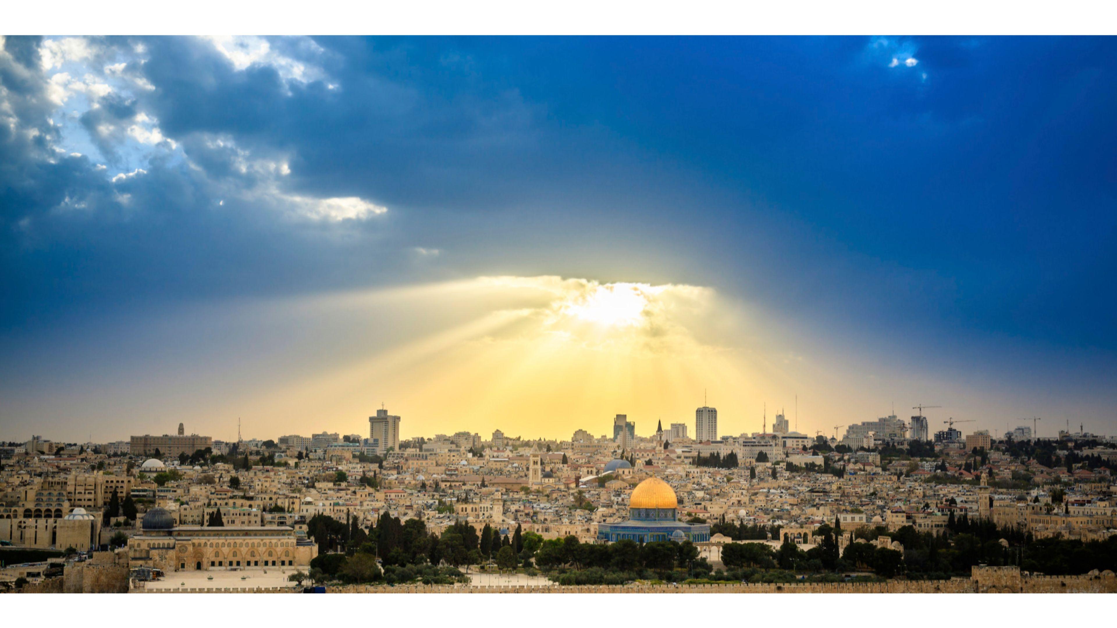 Sunrise Jerusalem Israel 4K Wallpaper. Free 4K Wallpaper