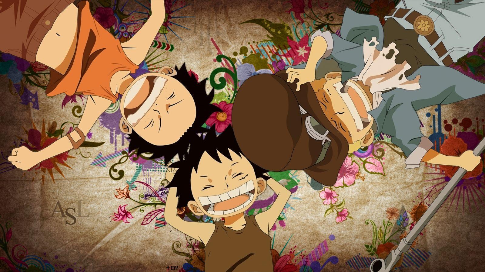 One Piece Luffy And Ace And Sabo Wallpaper. Coisas para usar