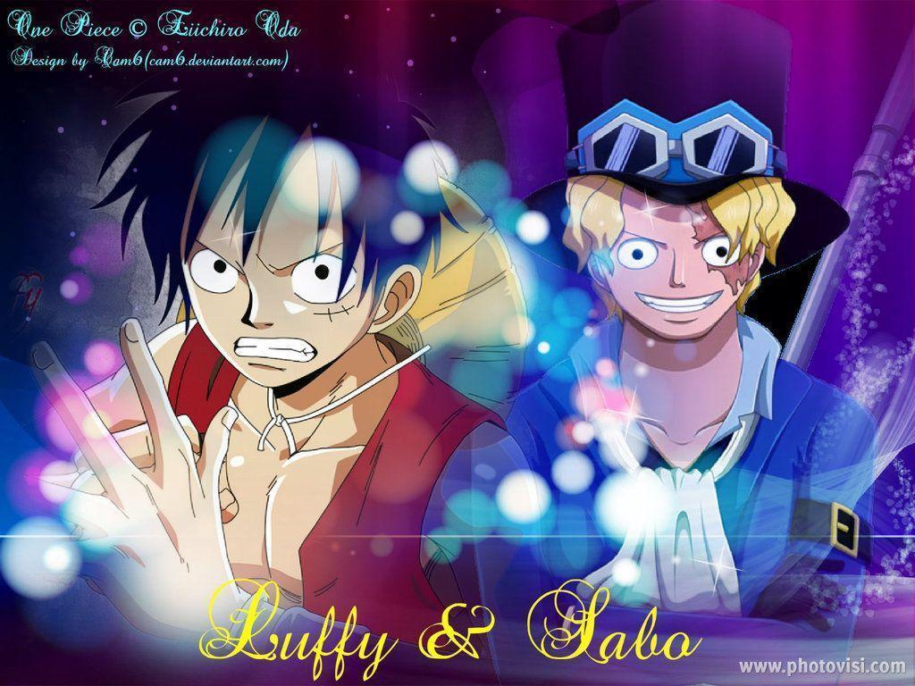 One Piece Wallpaper: Luffy and Sabo