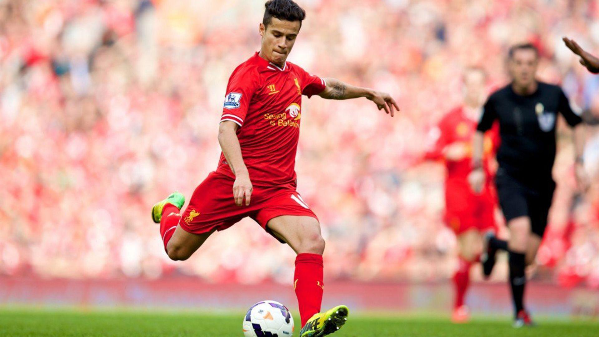 Liverpool Philippe Coutinho Kick Wallpaper: Players, Teams