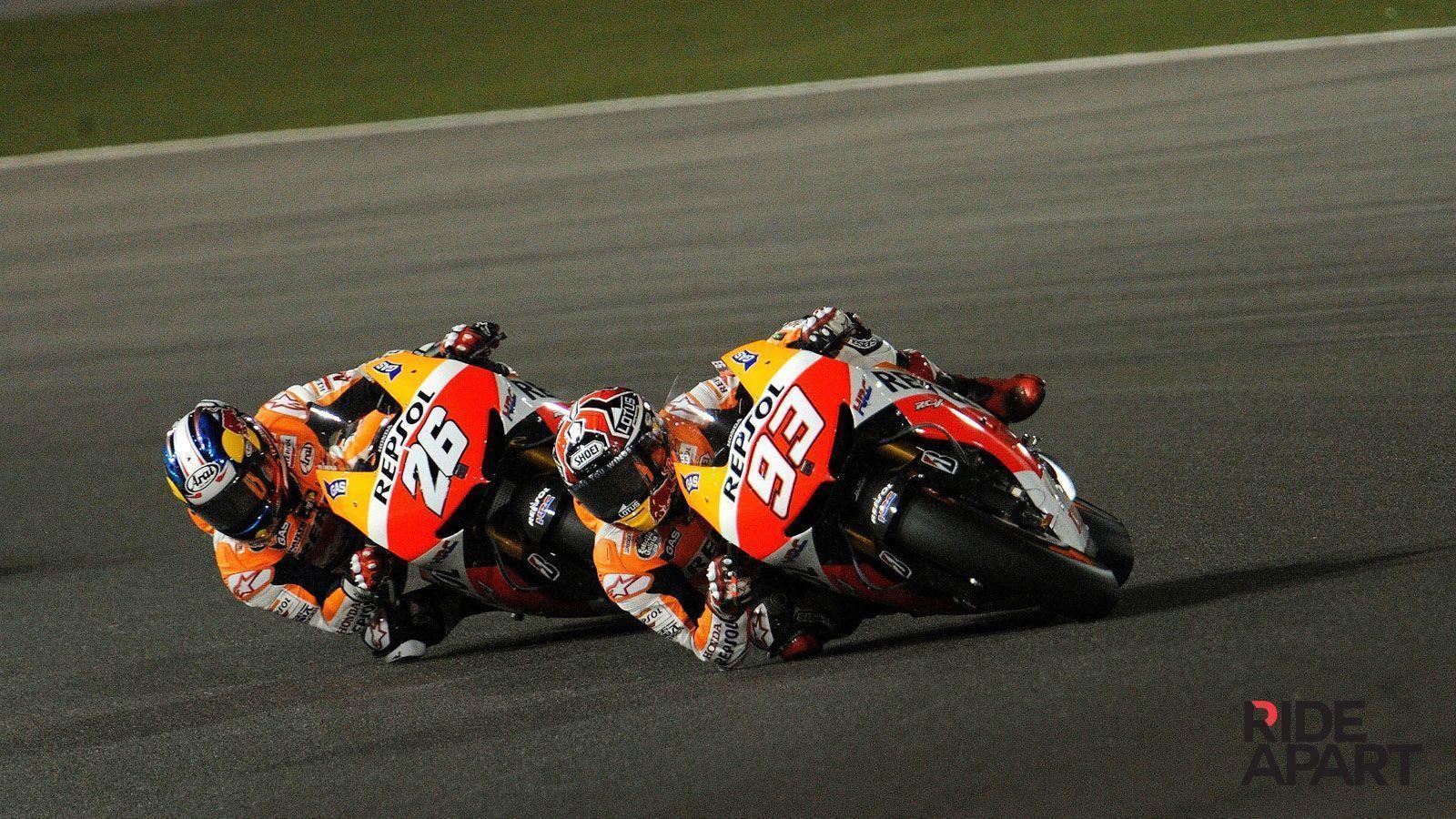 Elbow Dragging Marc Marquez Wallpaper From His Rookie