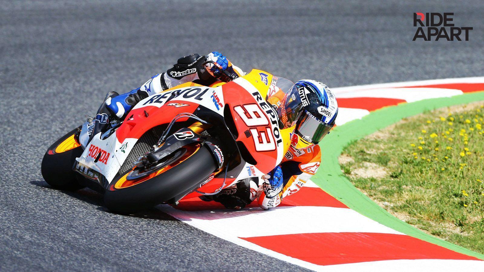 Elbow Dragging Marc Marquez Wallpaper From His Rookie