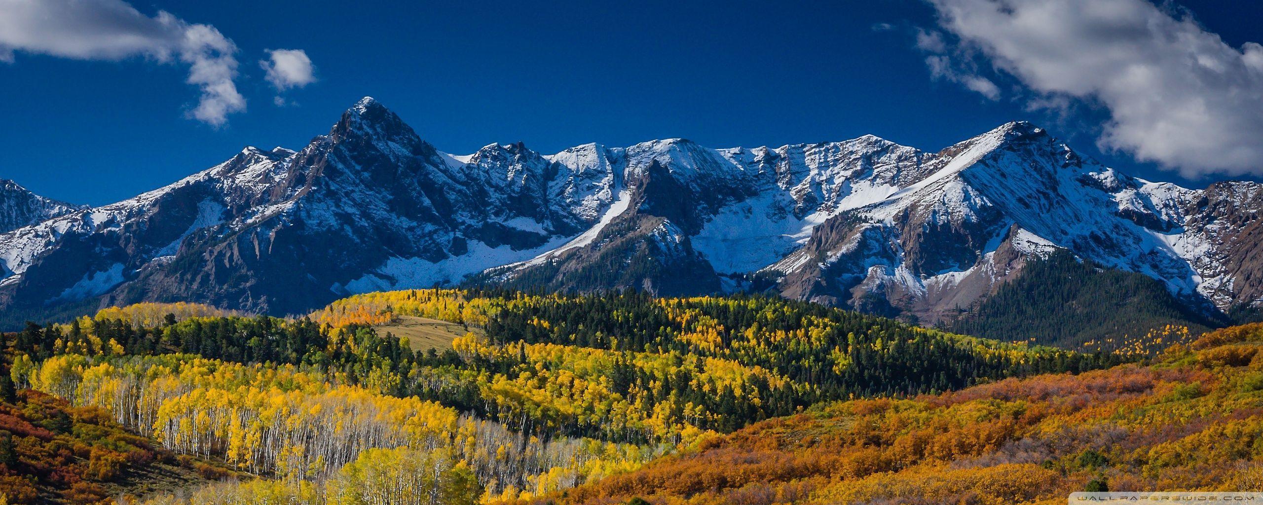 Mountain Landscape In Aspen Colorado Wallpaper