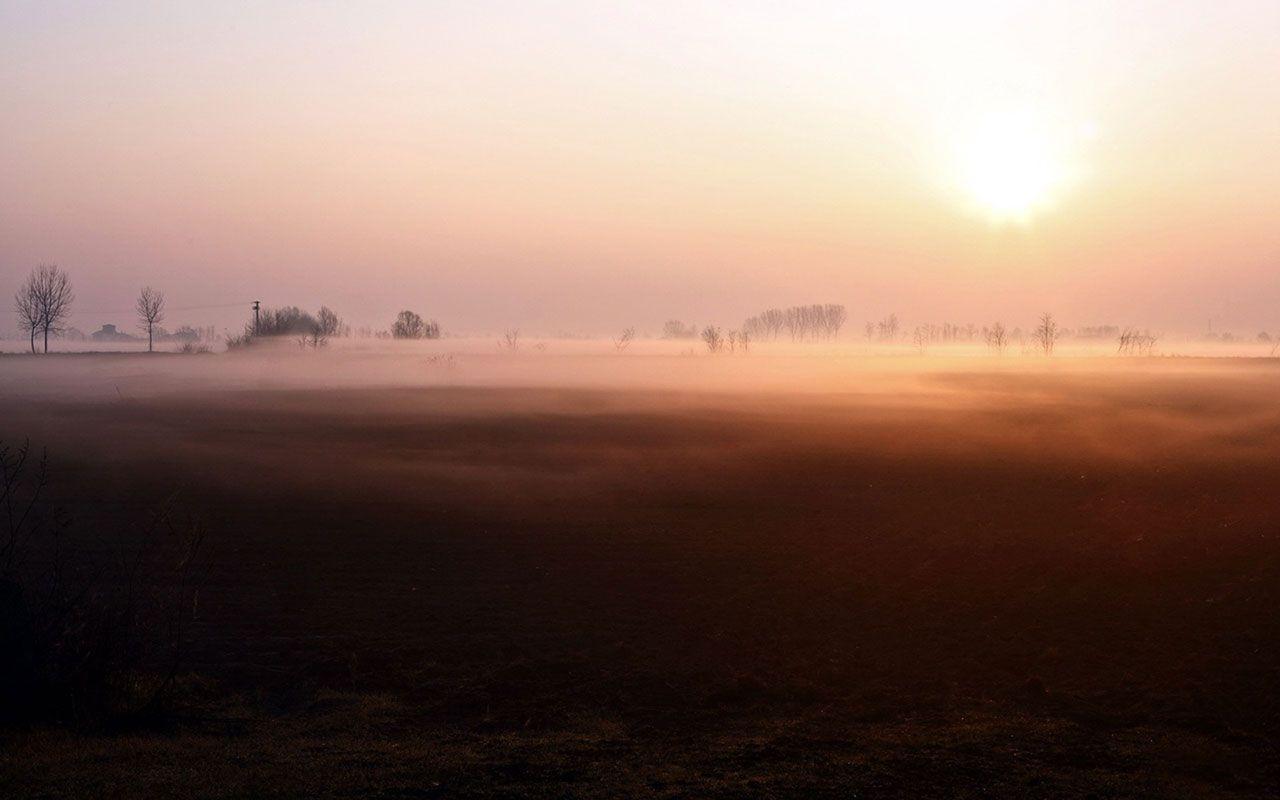 Morning fog aesthetic landscape desktop wallpaper 9 － Landscape