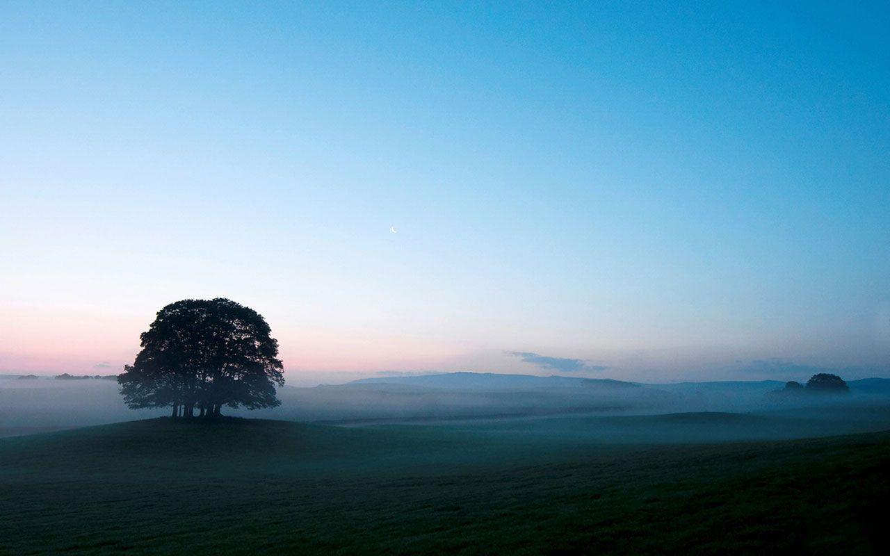 Morning fog aesthetic landscape desktop wallpaper 4 － Landscape