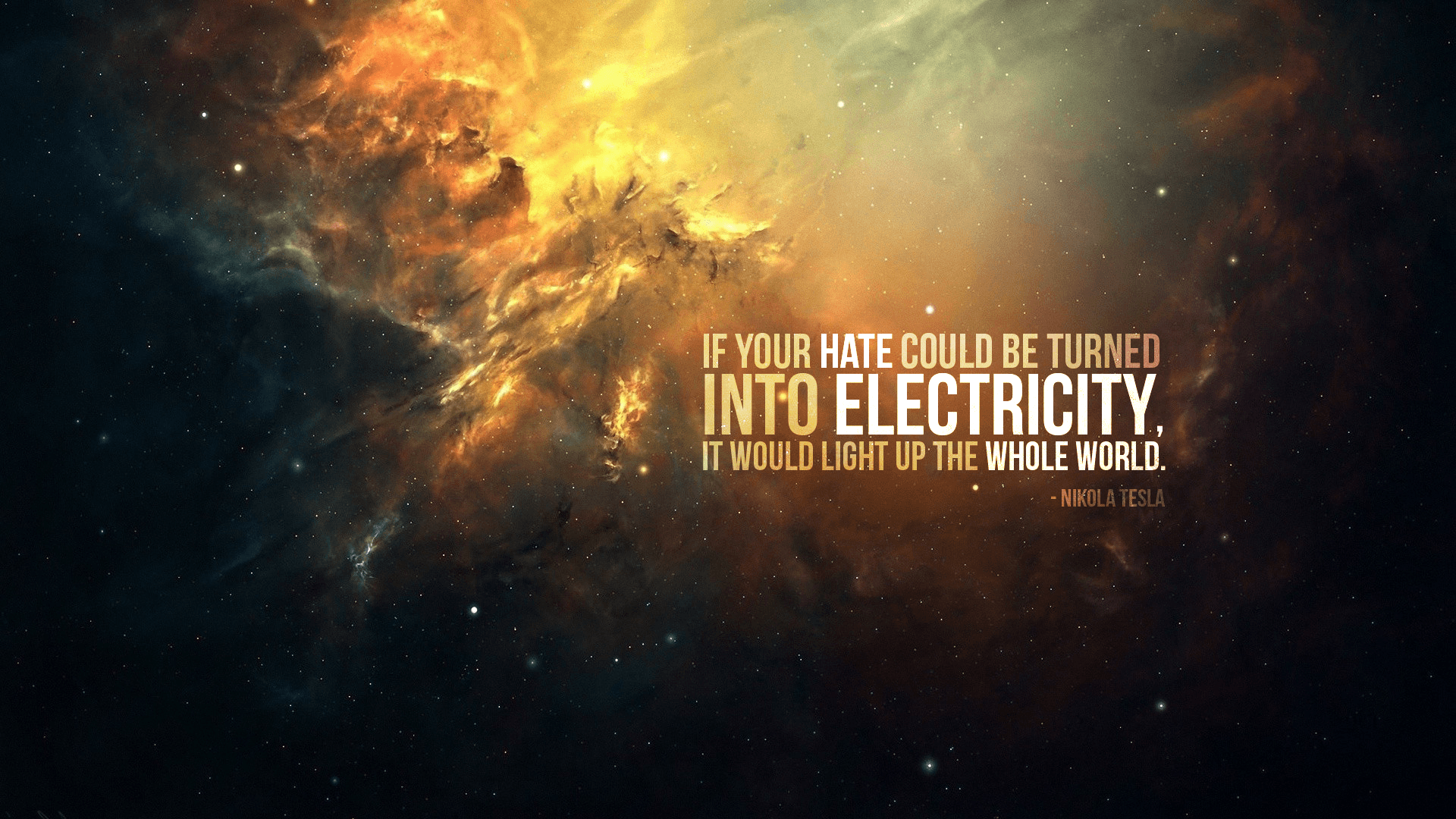 Nikola Tesla, Quote, Electricity Wallpaper HD / Desktop