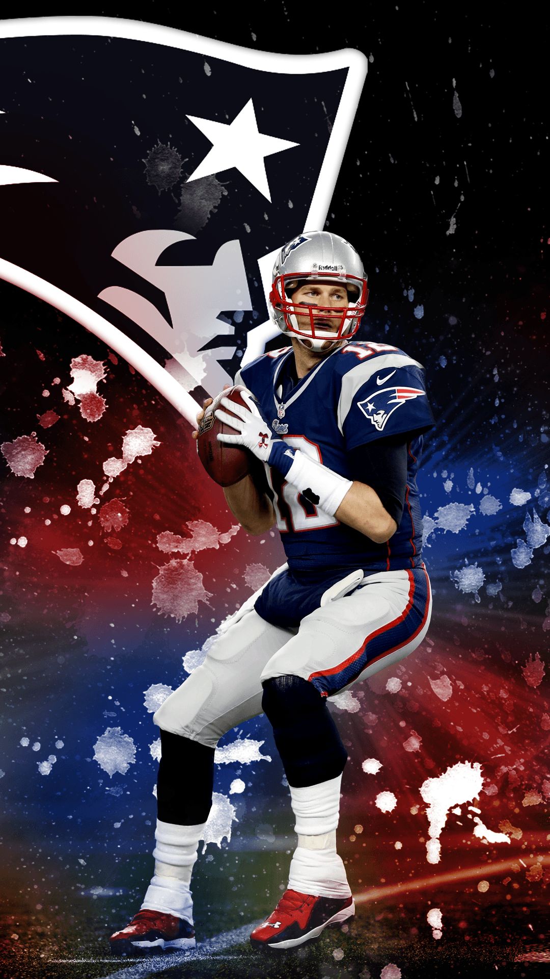 I made a Tom Brady phone wallpaper for my fellow Champions :) Hope
