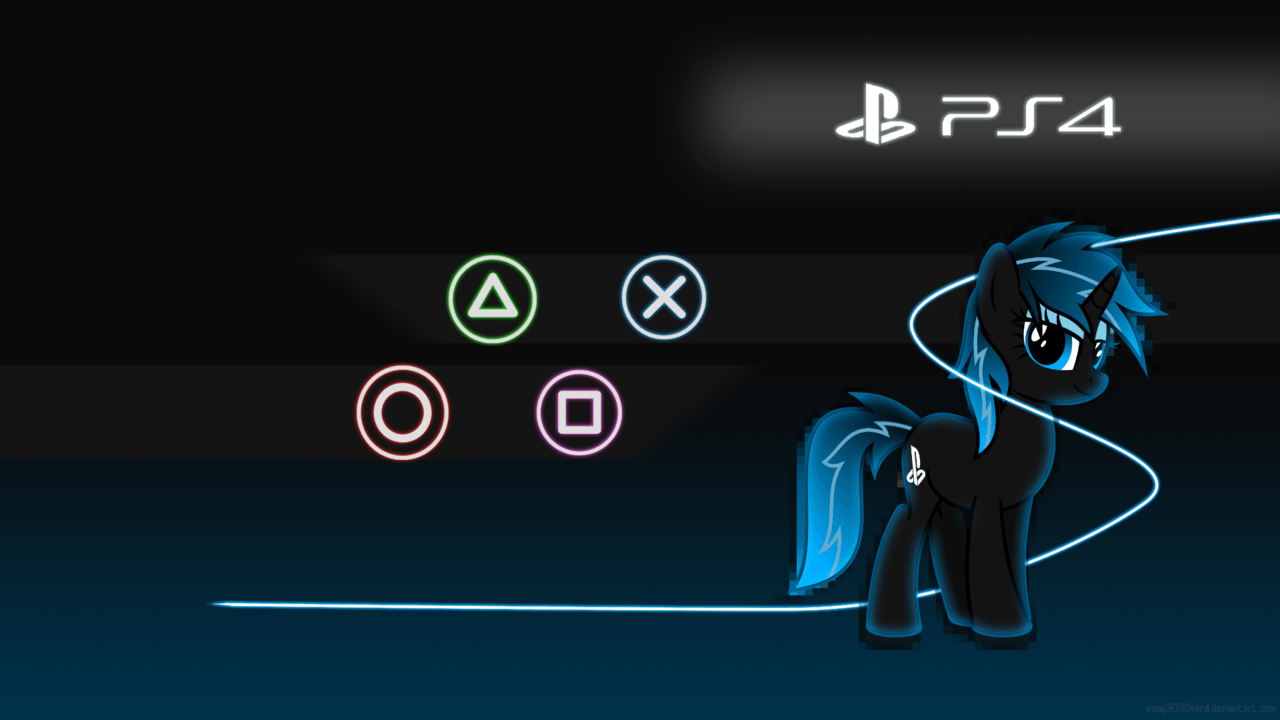 Console pony:Playstation 4 wallpaper