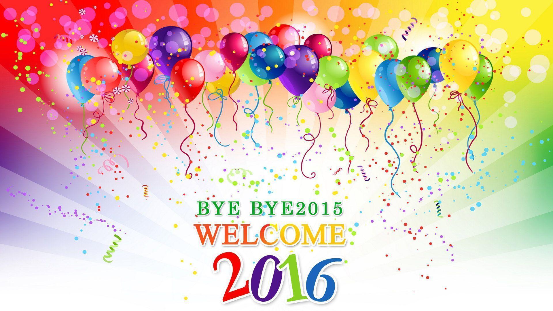 Good Bye 2015 Welcome 2016 Whatsapp FB Status Image Wallpaper
