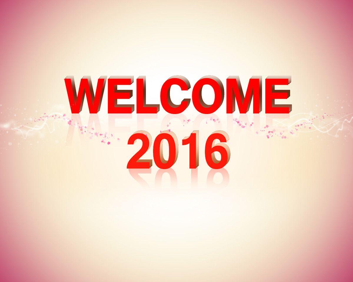 Welcome 2016 HD Wallpaper