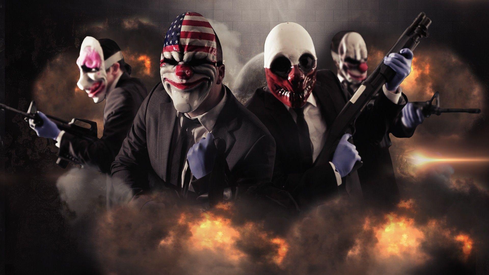 guns, smoke, Dallas, PayDay, wolves, Payday The Heist wallpaper