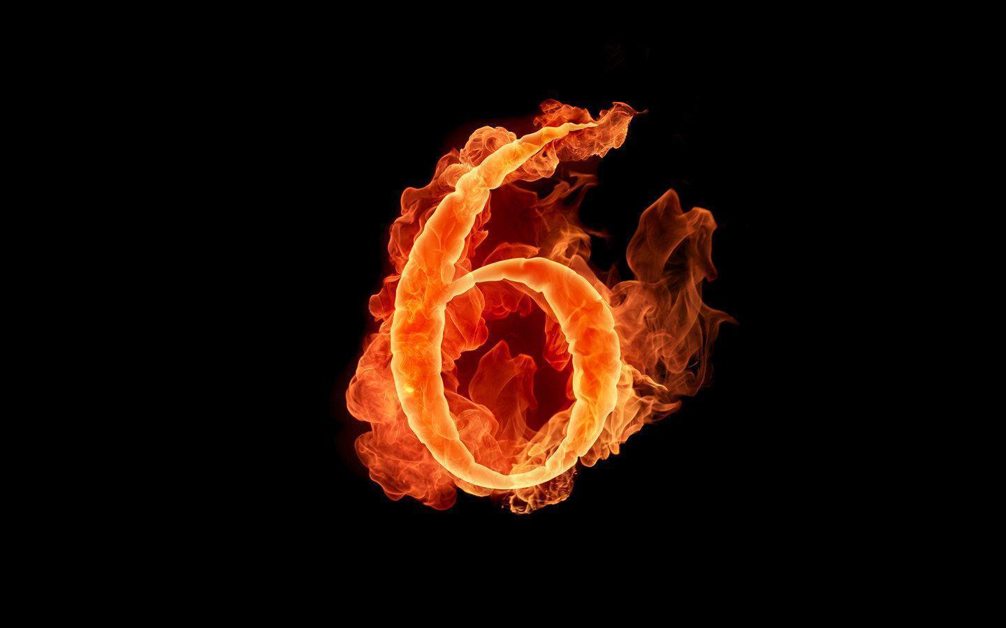 Fire Fonts Letters and Fiery Numbers 1440x900 NO.33